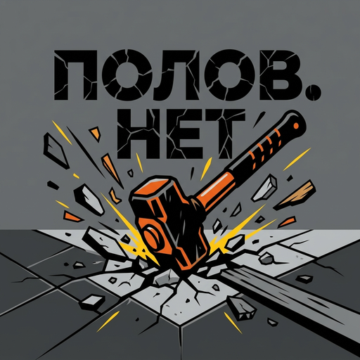 ПОЛОВ.НЕТ — кувалда разбивает пол